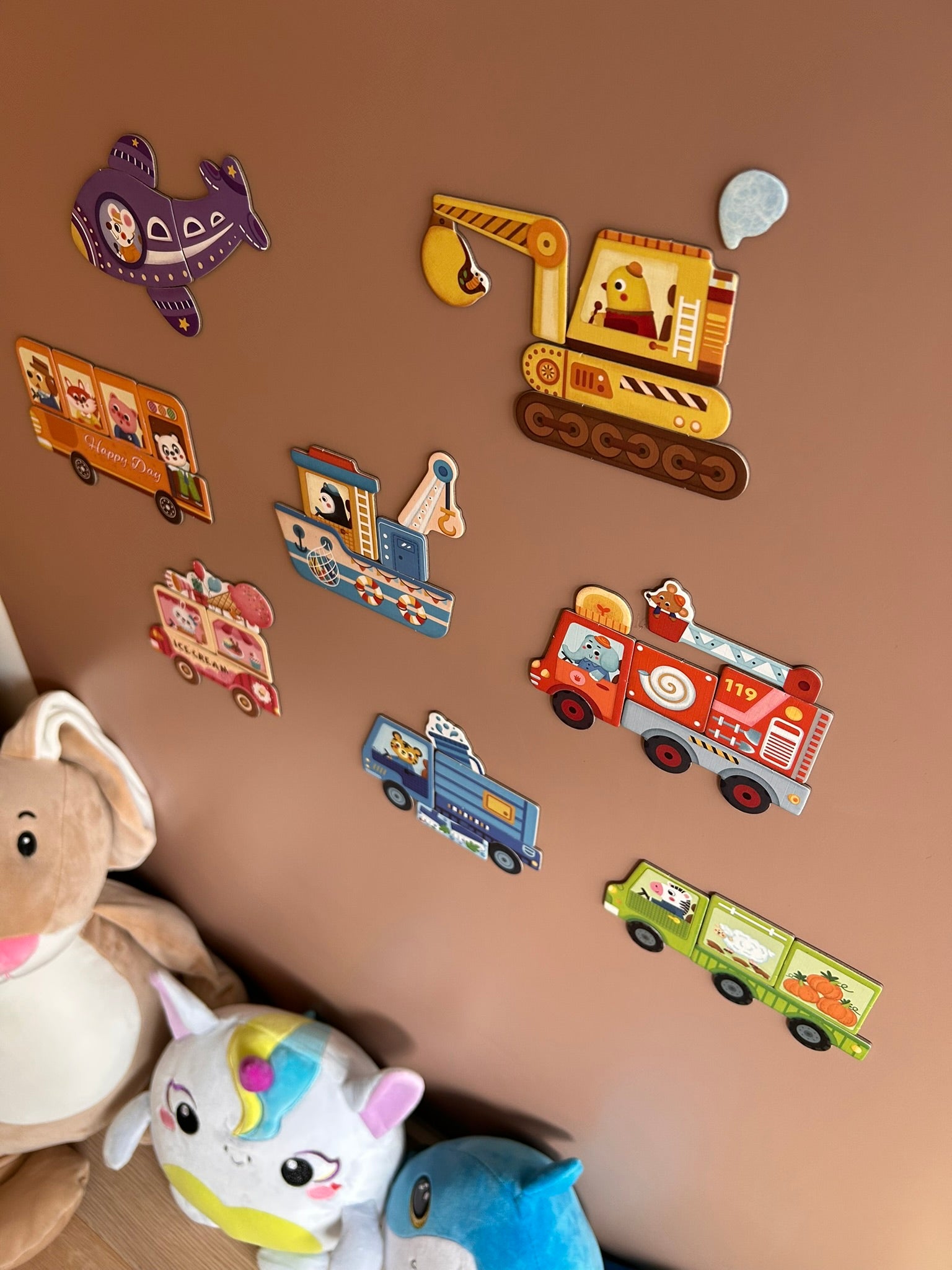 47pcs Verkehrsmagnete