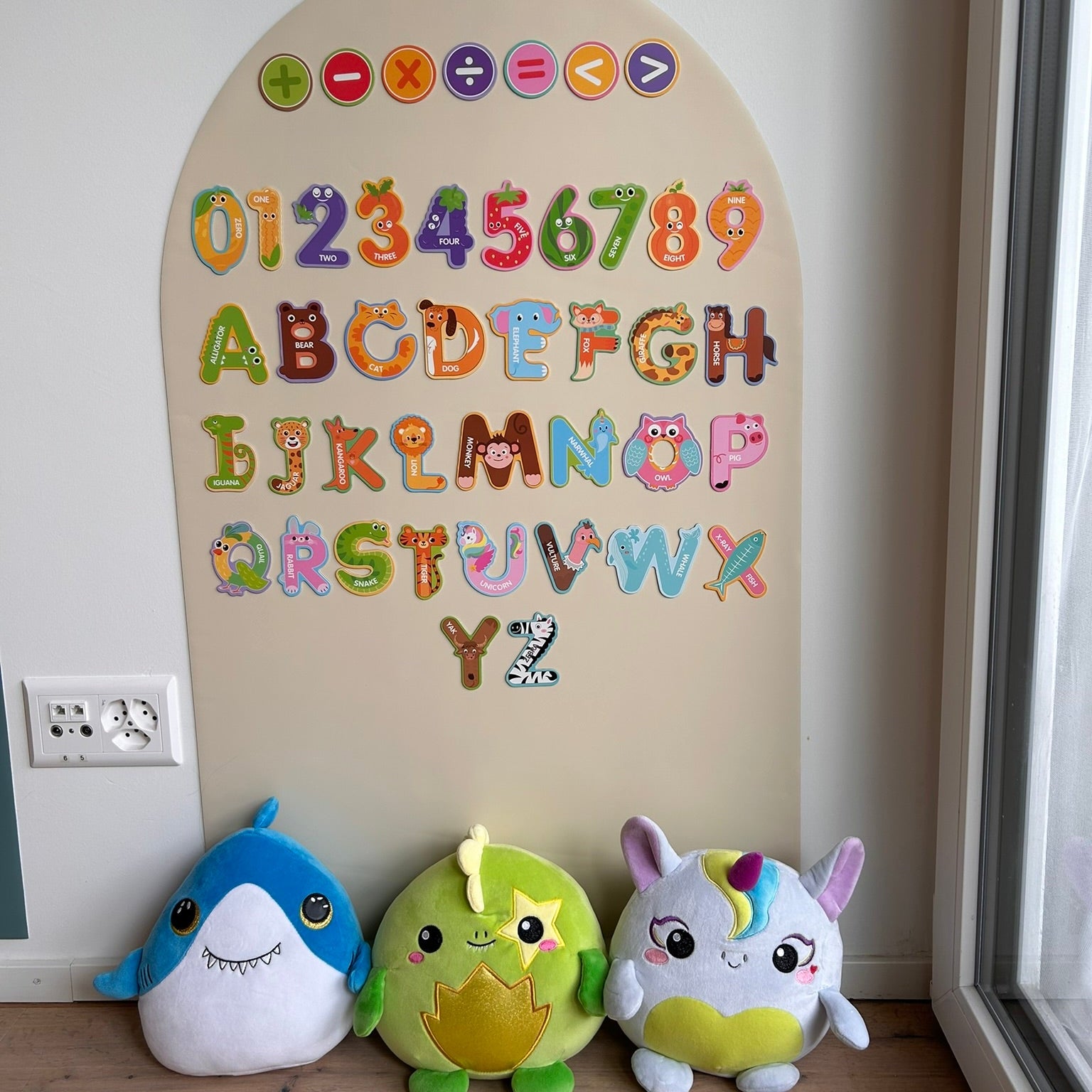 43 magnetische Buchstaben &amp; Zahlen