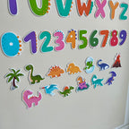 Dinosaur Alphabet & Number Magnets (49pcs)