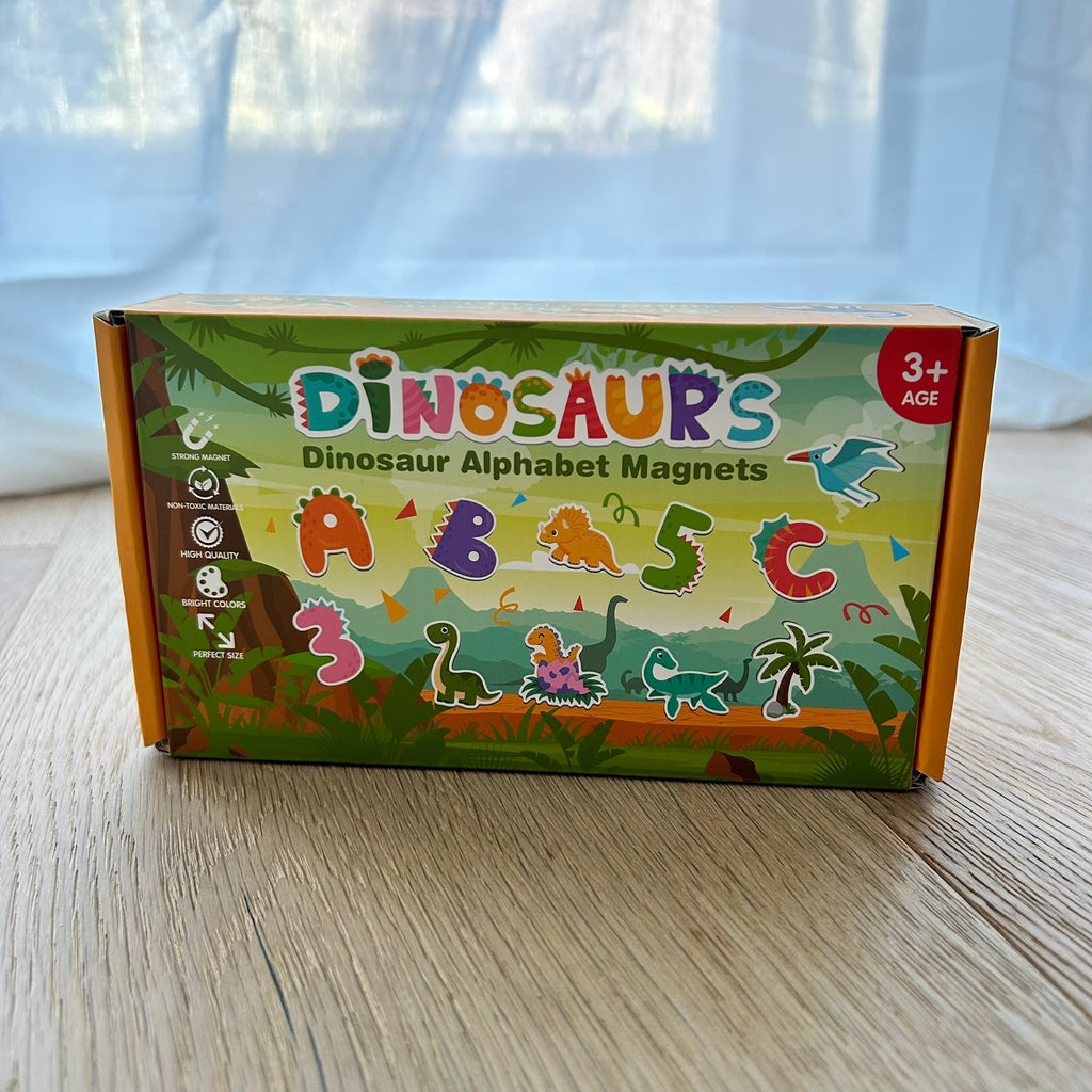 Dinosaur Alphabet & Number Magnets (49pcs)